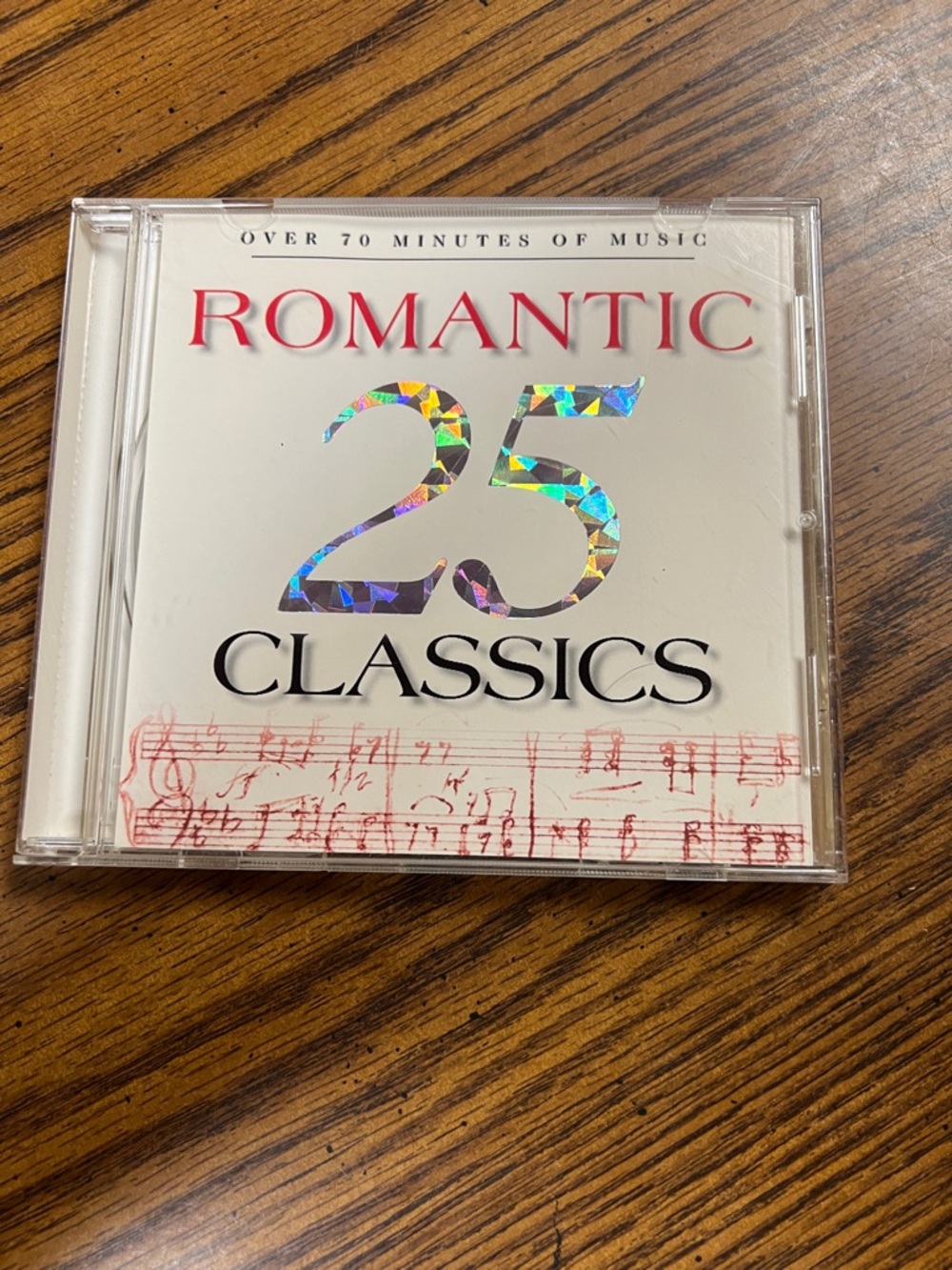 Romantic 25 Classics CD - White Cover with Holographic Accent